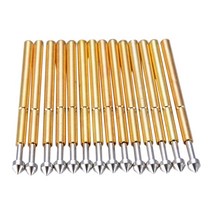 100PCS P75-E2 봄 테스트 프로브 포고 핀 1.3mm의 원뿔 머리 1.0MM 골무, 하나, 금은, GOLD