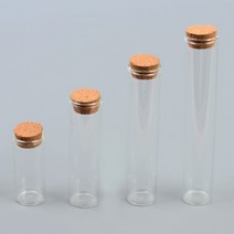예쁜 긴 유리병 선물용 인테리어 소품 보관 코르크마개 용기 소분 다용도, 사이즈, 120mm