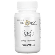 BIO TECH PHARMACAL D3-5 콜레칼시페롤 250 정