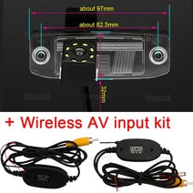 차량 후방 뷰 백업 주차 후진 카메라 현대 기아 스포티지 R 카렌스 보레고 소렌토 오피러스 모하비 K3 씨드 모하비용, 4.8led Wireless