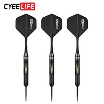 전자 업소 다트CyeeLife-18/20/22/24g 전문 스틸 팁 다트 새로운 CyeeLife 비행 실버/블랙/골드, 12 20g-3pcs
