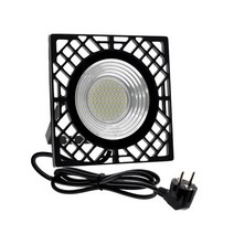 고휘도 220V LED 투광기 마이크로파 센서 반사판 방수 IP66 야외 벽 COB 투광기, 04 Black EU Plug