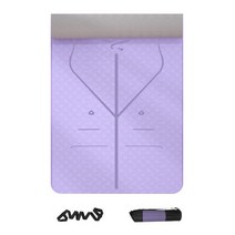 코믈리 센터라인 요가매트세트, 라일락퍼플