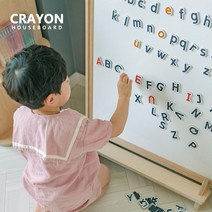 꼬메모이 크레용 하우스 보드 / 유아 아기 자석 칠판 화이트 보드