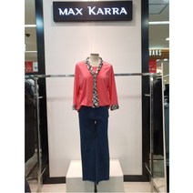 막스카라 W몰 막스카라 패턴 스카프 장식 블라우스 M91MWT001ME