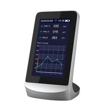 공기 질 감지기 플라스틱 CO2 가스 테스터 포름알데히드 모니터 투야 10 인 와이파이 PM2.5 TVOC HCHO AQ, as shown, 01 as shown