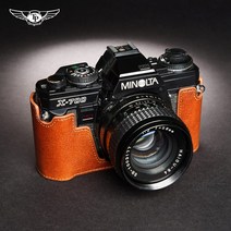 카메라 케이스 가방 소프트 하드 방수 캐리어 미놀타 X-700 X570 X300 X370 카메라 가죽커버 필름머신 소가죽커버, 08 X700 코코아 브라운베이스TP15