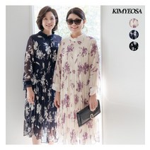 김여사 로하 주름 루즈핏 원피스 엄마옷/마담옷/중년여성/40대/50대