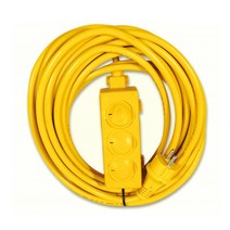 국산 산업용 3구 전기 연장선 작업선 캠핑 전기차 충전 리드선 연장콘센트, 30호 (25m) - 1개