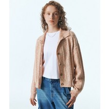 CITY BREEZE 투톤 카라 니트 가디건_ORANGE CTF3 TWO TONE COLLAR KNIT CARDIGAN_ORANGE CTF3CD04OR