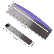 레터링 피자 카네이션 쿠키틀 다식 만들기 화과자 망치 케이크 바람떡 푸딩틀 스케일 스크레이퍼 표면 도구 크림 주걱으로 새로운 조정 가능한 높이 크림 스무더 주걱 베이킹 액세서리, 1개