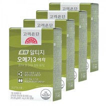 고려은단 퓨어 알티지 rTG 오메가3 60캡슐X2개 (4개월분) / 이지 식물성캡슐 60캡슐 X 4개 (4개월분), 퓨어 알티지 오메가3 60캡슐x2개, 쇼핑백 O