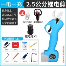 SUCA 2.8 무선 전동 전지 전정가위 연장폴대포함, 2.5cm(1전기)+허리주머니+날