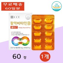 종근당 활력 수용성 비타민 B3 B5 B7 B9 플러스 복합체 피로회복 학생 60정 1개