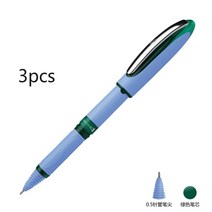 슈나이더 원 비즈니스 롤러 볼 펜 젤 펜촉 3 개 팩 0.3/0.5/0.6/1.0mm 펜 블랙/블루/레드/그린/바이올렛 볼펜, 녹색 0.5mmA 3개