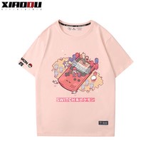 포켓몬스터 셔츠 괴물 애니메이션 합작 Nintendo 단소, T04-XL, C42-소녀핑크 3