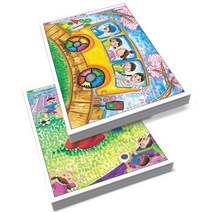 미술북 아동생활화 초급 원명 로고 인쇄 (상 하 2권 세트) 유아미술 아동미술교재