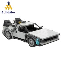 어린이날선물 BuildMoc 백 투 더 퓨처 하이테크 자동차 타임머신 4x4 트럭 MOC 영화 경주 빌딩 블록 어린이 장난감, [01] C5273