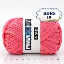 자이언트얀 뜨개질 1pc 100g 두꺼운 헝겊 원사 손 부드러운 원사 가방 카펫 diy 손으로 재료, 1pc 10