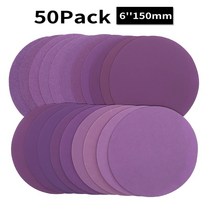 원형샌딩기 사포샌딩기 센딩기 원형사포 샌딩 디스크 6 inch hook and loop, 1200방, 50개