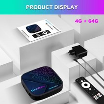 반달마켓 안드로이드셋탑박스 tv 셋톱박스 안드로이드 11 HAKO Pro Amlogic S905Y4 스마트 TV 박스 구글 인, 03 4G 64G_01 미국 플매트 카펫 러그
