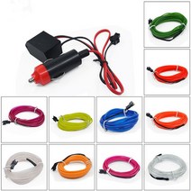 자동차LED스트립 자동차led 자동차실내led El와이어 분위기조명 DIY 인테리어 램프, 5m, K, Wire and Car 12V