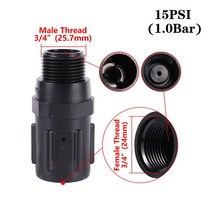물주기 화분 급수정원 관개 3/4 "BSP 스레드 수압 조절기 드립 밸브 15/20/25/30/45PSI 시스템, 01 15PSI (1.0Bar)