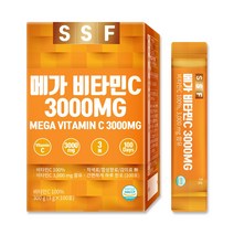 메가 비타민C 가루 3000MG 스틱 1박스 100포 수용성 비타민씨 분말 순수식품, 1박스/100포 메가비타민C