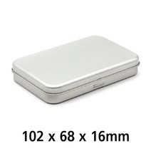 화영제관 공장 은색 흰색 경첩 틴케이스 깡통, 1개