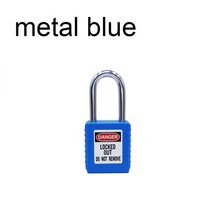 모티스락 손잡이 보안 엔지니어링 플라스틱 강철 비전도성 안전 개의 독특한 키, 5.metal blue