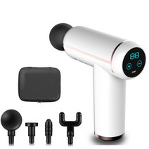 마사지 총get 9dollar Coupon lcd massage gun 32 속도 터치 스크린 deep tissue percussion muscle massager 5, 협력사, 흰색 가방