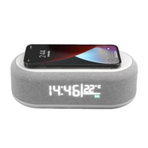 리쌍떼 LED 3in1 알람시계 무선충전기 CWC, 화이트, 1개