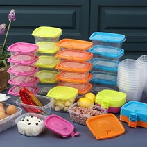 리빙디움 전자렌지용기 냉동밥보관용기 10개세트 (4종), 500ml(10개)