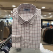 NC불광점 레노마 #S/S # 봄 여름 긴팔 셔츠 윈도우 체크 슬림핏 긴팔셔츠 RMSSLP-851-RD-5