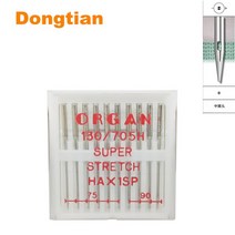 초음파컷딩기 레이저 슬라이딩 오르간 130/705H 슈퍼 스트레치 바늘 가정용 재봉틀 점프 방지 탄성 니트 스, 01 Mix 75-90 10pcs