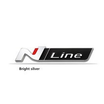 자동차엠블럼 벤츠엠블럼 bmw엠블럼 현대 N 라인 로고 투손 NX4 I20 I30 I10 소나타 엘란트라 Nline 엠블럼, 08 Chrome Black_02 Grill