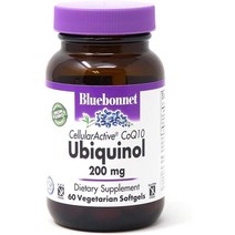 USA직구 블루바넷 Cellular High Value Active Coq10 Ubiquinol 200mg 60소프트 젤 1팩, 수량, 상세참조