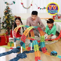 오누즈 트랙홀 TV광고상품 롤러코스터 만들기 레일카 DIY 트랙카, 228PCS+트랙카2개+전용가방