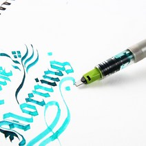 영어캘리그라피 캘리그라피 독학세트 영어 필기체 파일럿 병렬 펜 만년필 플랫 팁 기울임꼴 서예 아랍어 잉크 펜 쓰기 스크랩북 일본 문구, 6mm