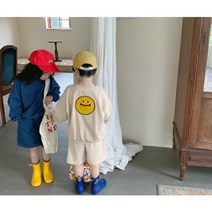 키즈봉봉 남아 여아 상하세트 가을 바지 코디 추천 스마일베이지반바지세트