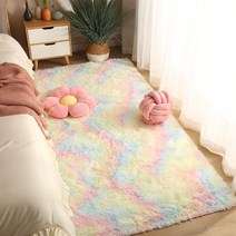 감성 카펫 러그 모피 침대 옆 거실 푹신한 깔개 라운지 층 매트