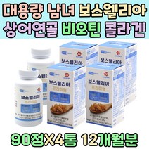 대용량 남녀 보스웰리아 피로인산제이철 상어연골 분말 어류 콜라겐 비오틴 아미노산 아연 미네랄 인산칼슘 비타민 C A B 노인 40대 50대 토코페롤 판토텐산칼슘 엽산 L 아르지닌 해조칼슘