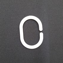 플라스틱 C형 커튼고리 커튼링 화이트 c형커튼링 커튼고리