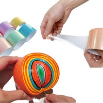 더블에이비 테이프공 테이프볼 찐득볼테이프 파스텔 공만들기 세트, 4.8cm 컬러세트(6컬러)