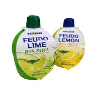 페우도 라임주스+레몬주스 200ML, 2개