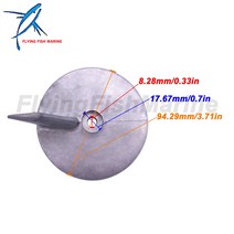 선외기 선외 엔진 82795M 트림 탭 양극 수은 퀵실버 모터 20HP 18-6096, 한개옵션0