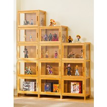 피규어보관함 피규어진열장 레고장식장 아크릴 케이스 진열장 손으로 만든 디스플레이 캐비닛 레고 빌딩 블록 아크릴 디스플레이 스탠드 비 유리 제품 장난감 화장품 카운터 디스플레이, [06] [삼면투명] 브라운 - 2층 43호(단독독립도