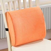 발란스코드 쿠션 사무실 허리 보호 자동차 베개 좌석 등받이 임산부, 33x32x10cm, 오렌지색