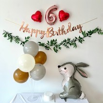주파티 생일상 생일풍선세트, 생일가랜드(6번)