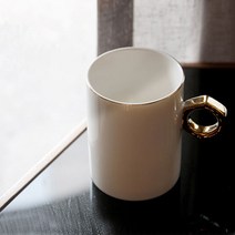 BELLE 벨르 골드링 너트링 머그 잔 400ml 8종 모음, 골드링 머그 400ml 블랙